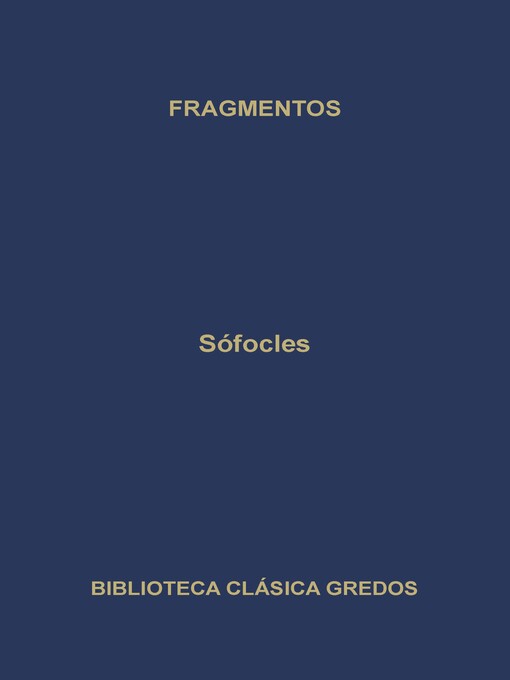 Title details for Fragmentos by Sófocles - Available